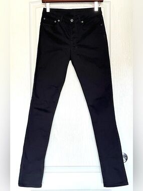 RARE Ksubi Super Spray On Black Night Gold Embroidered Skinny Jeans Size 28
